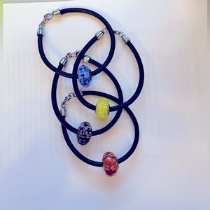 Set of 4 Pandora Large Bead Bracelets